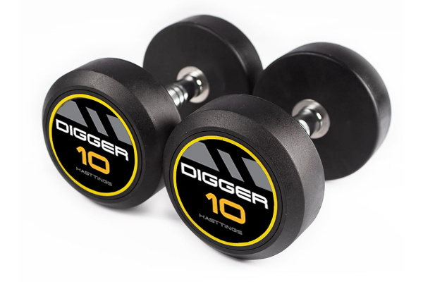 Гантель обрезиненная 2,5кг Hasttings Digger HD51D2A-2,5