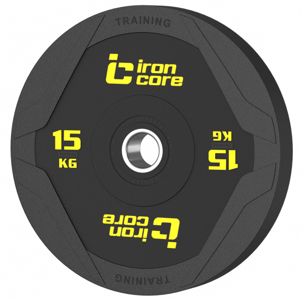 Диск бамперный тренировочный IRON CORE Standard 15 кг IC2006-10-15kg