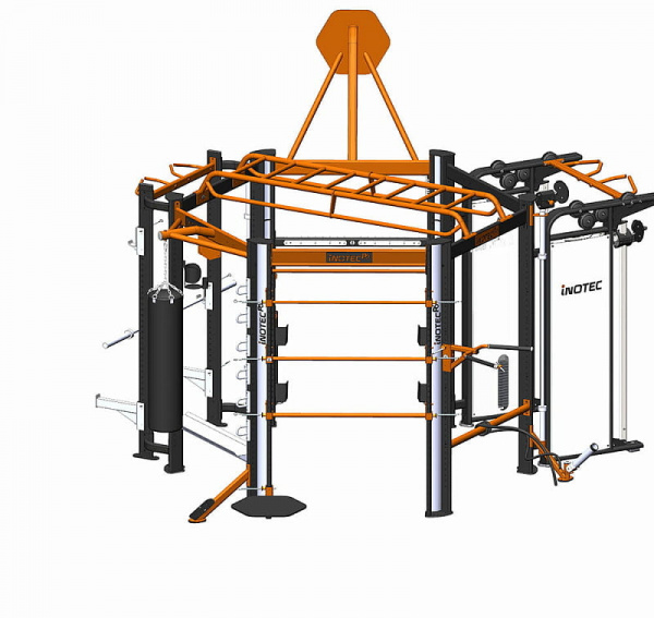 Профессиональный комплекс для групповых, функциональных, кросфит и workout тренировок Inotec P6 TOP PLUS