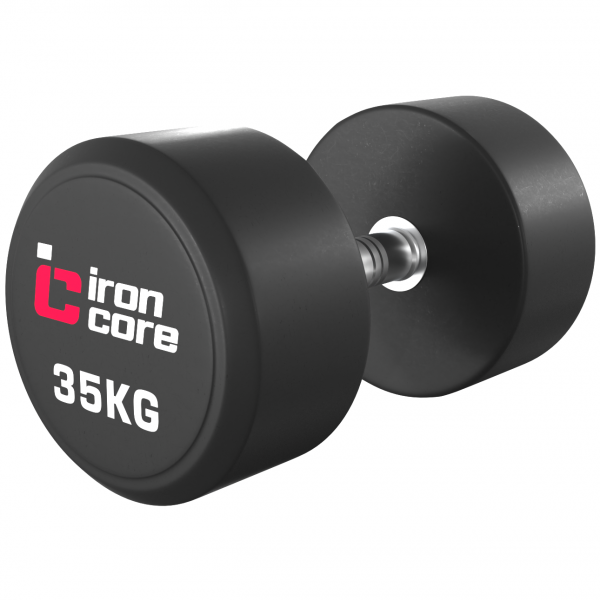 Гантельный ряд обрезиненный IRON CORE Standard 5 пар 27.5 - 37.5 кг IC1012 27,5-37,5