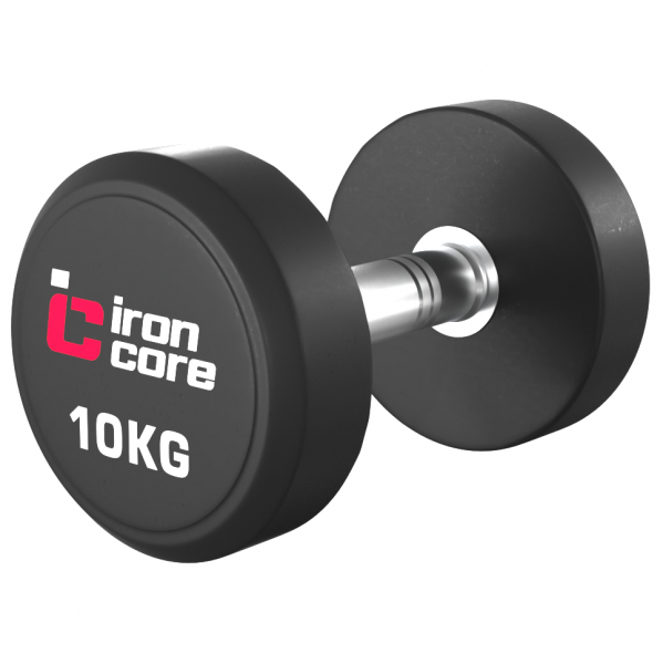Гантельный ряд обрезиненный IRON CORE Standard 10 пар 2.5 - 25кг IC1012 2,5-25