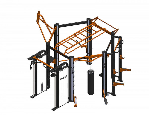 Профессиональный комплекс для групповых, функциональных, кросфит и workout тренировок Inotec P6 TOP