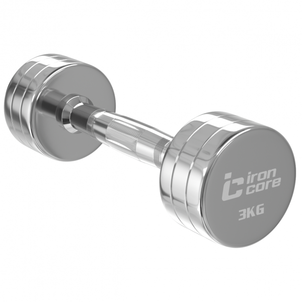 Гантельный ряд хромированный IRON CORE Standard 10 пар 1 - 10 кг IC1025 1-10