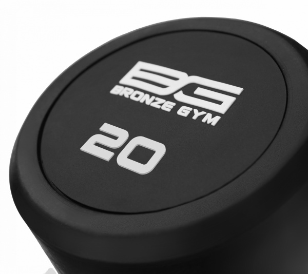 Штанга обрезиненная прямая Bronze Gym 20 кг BG-PA-BB-S20