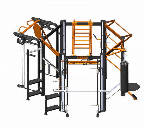 Профессиональный комплекс для групповых, функциональных, кросфит и workout тренировок Inotec P6 TOP PLUS